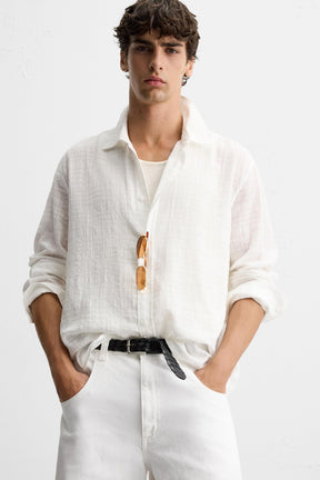 CHECK JACQUARD SHIRT - Image 5