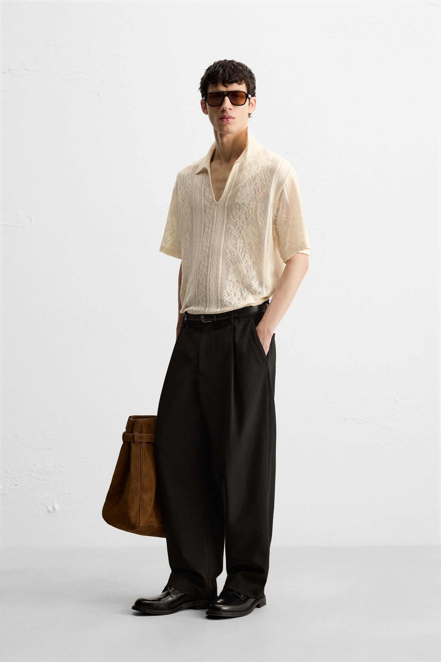 Polohemd mit strukturiertem Jacquardmuster