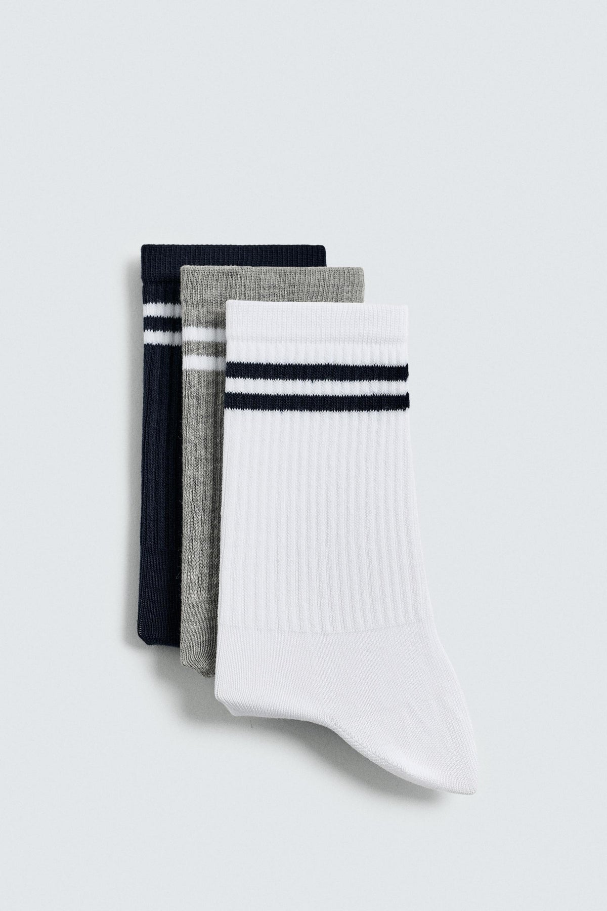 STRIPED SOCKS 3-PACK - Image 1