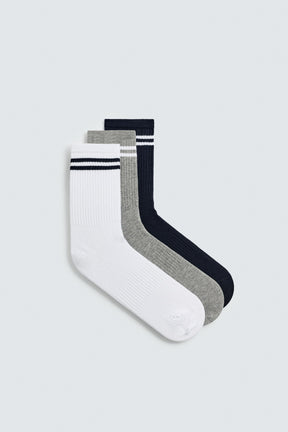 STRIPED SOCKS 3-PACK - Image 2