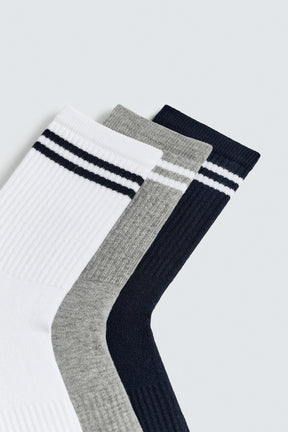 STRIPED SOCKS 3-PACK - Image 3