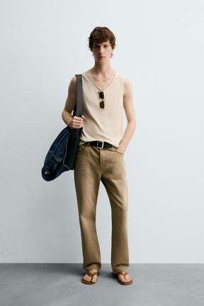 TEXTURED TANK T-SHIRT - Image 1