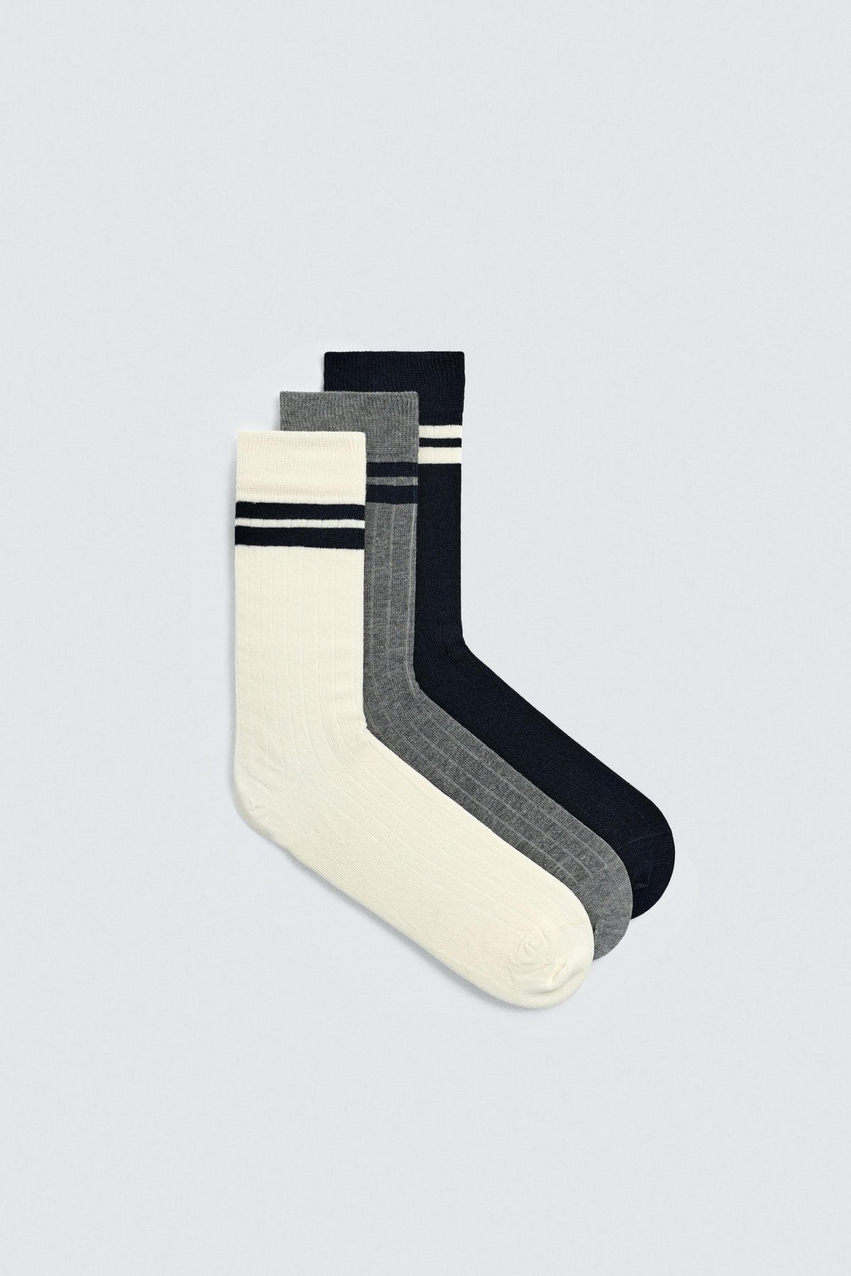 STRIPED SOCKS 3-PACK - Image 2