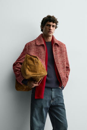 TEXTURED WOOL OVERSHIRT - Image 6