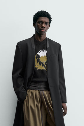 STRIPED JACQUARD FROCK COAT - LIMITED EDITION - Image 2