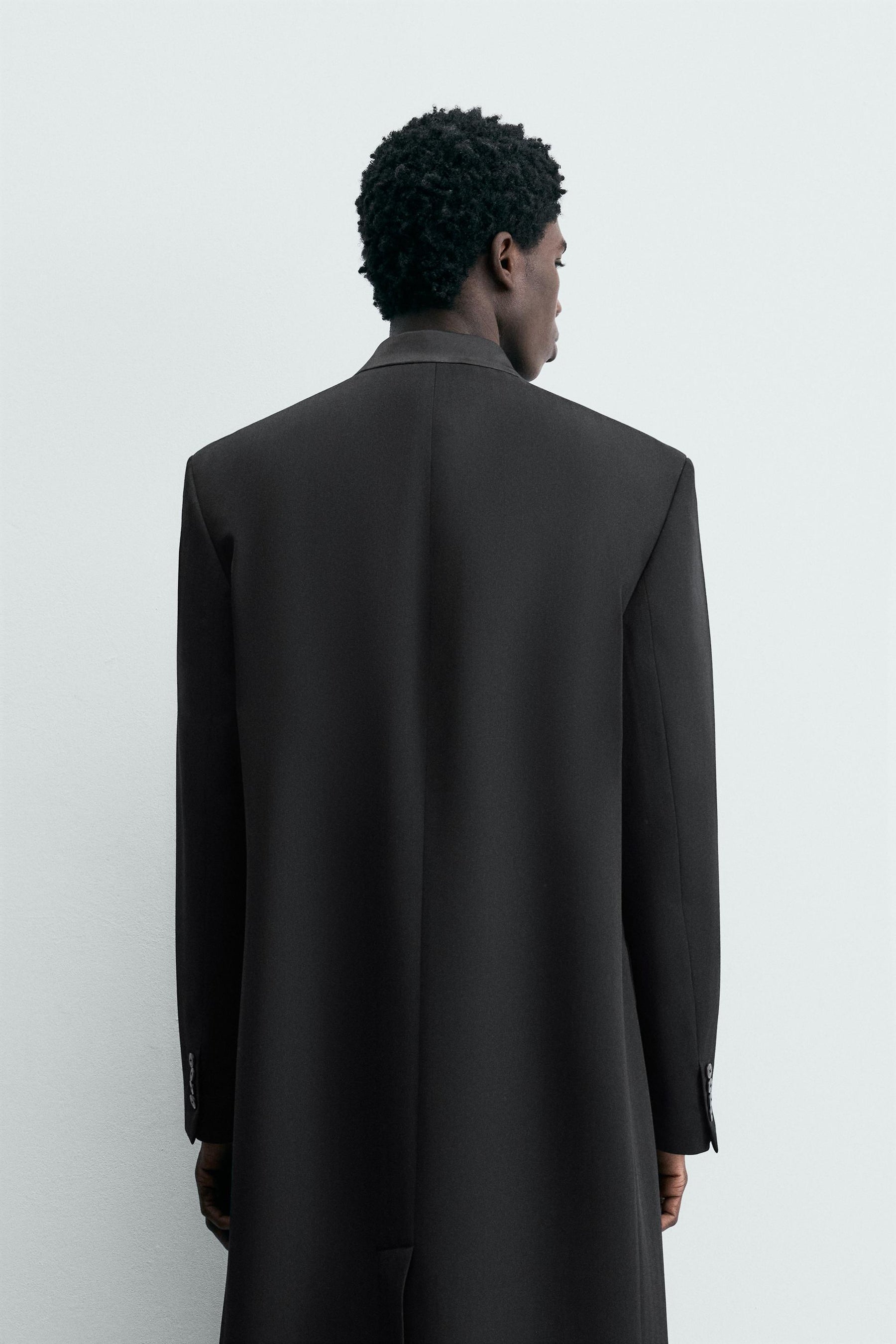 Gestreifter Jacquard-Mantel