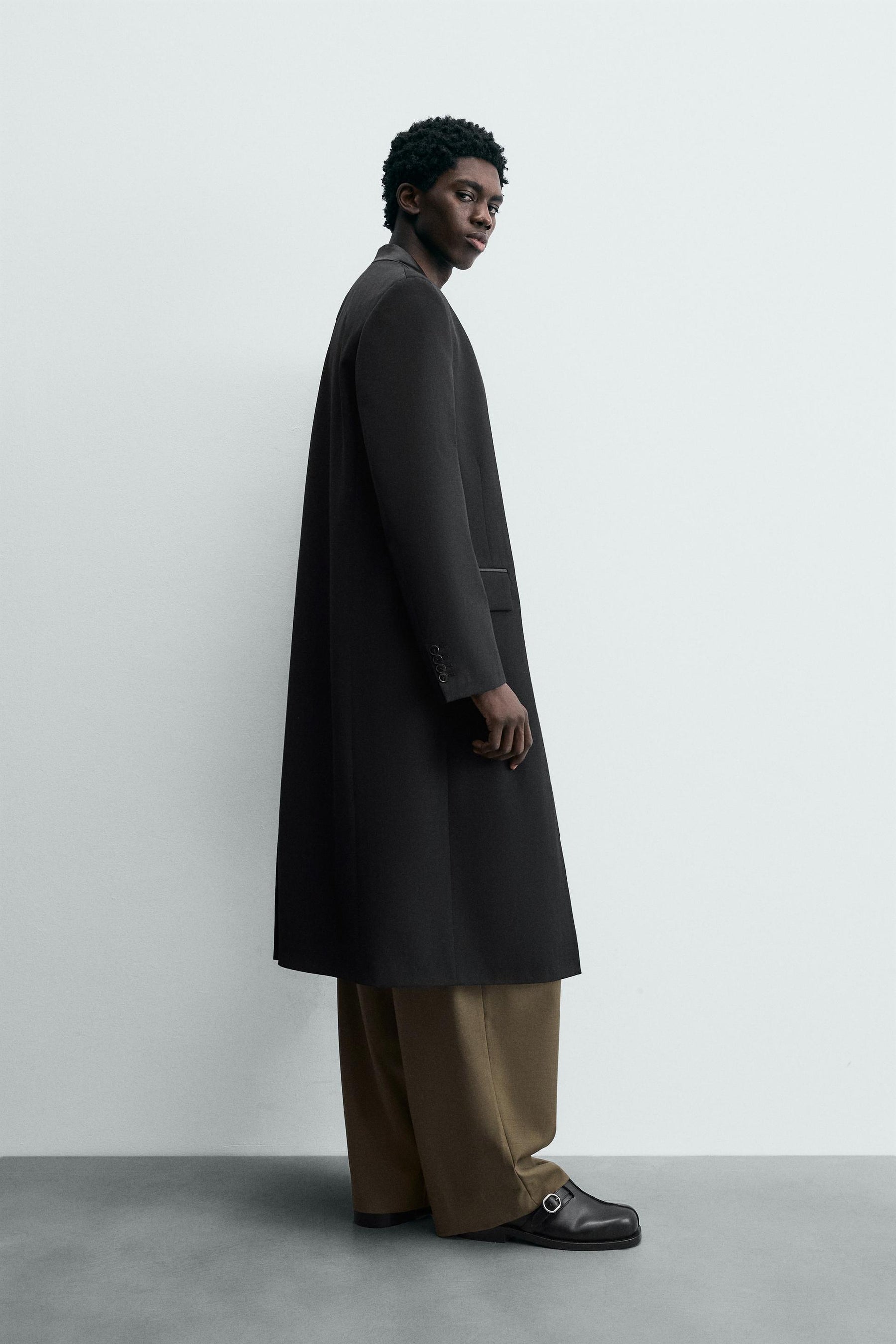 STRIPED JACQUARD FROCK COAT - LIMITED EDITION - Image 4