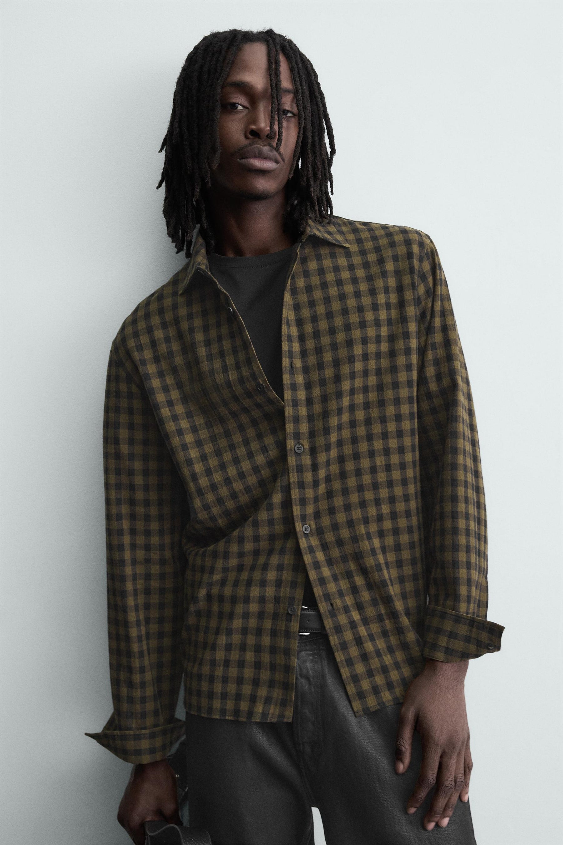 RELAXED FIT CHECK SHIRT - Image 6