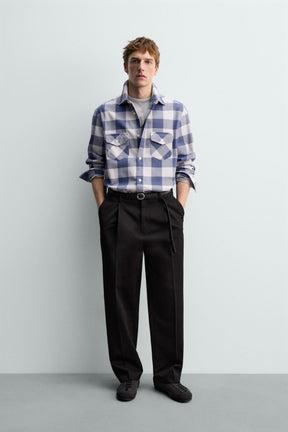 CHECK FLANNEL SHIRT AARON LEVINE X - Image 1