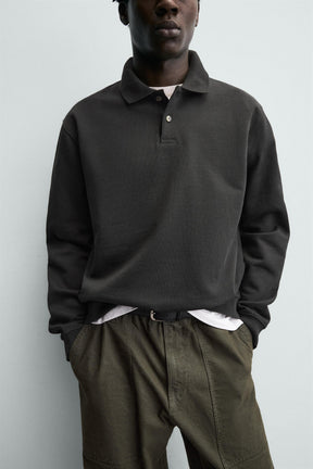 REGULAR FIT TEXTURED POLO SHIRT - Image 6