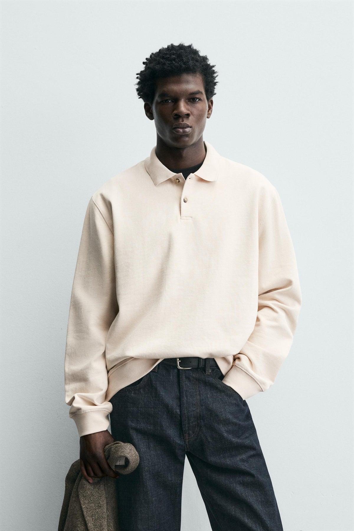 TEXTURED REGULAR FIT POLO SHIRT - Image 2