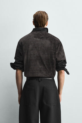 T-Shirt mit Strukturwaschung