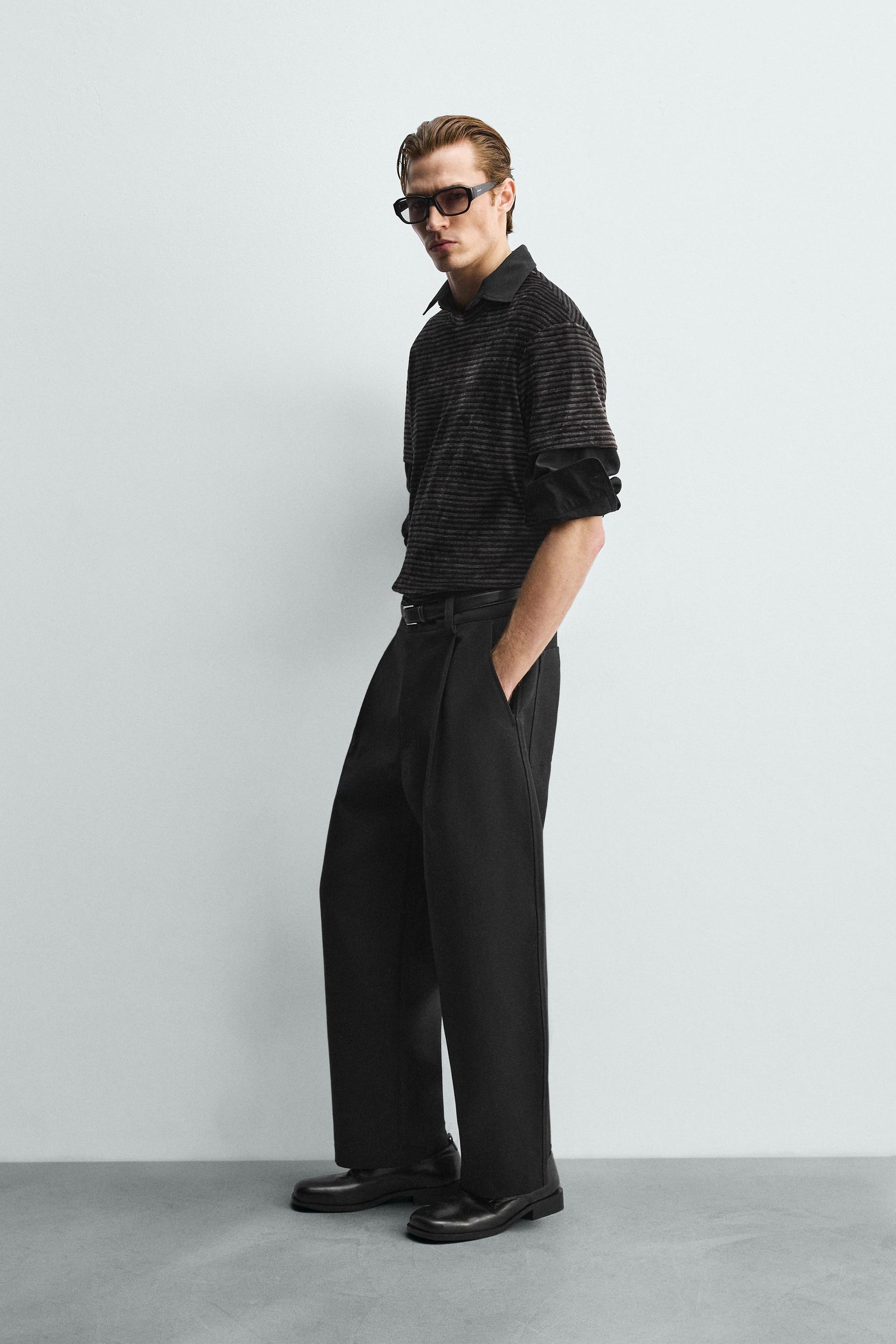 T-Shirt mit Strukturwaschung