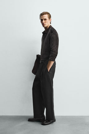 Polohemd mit Strukturwaschung