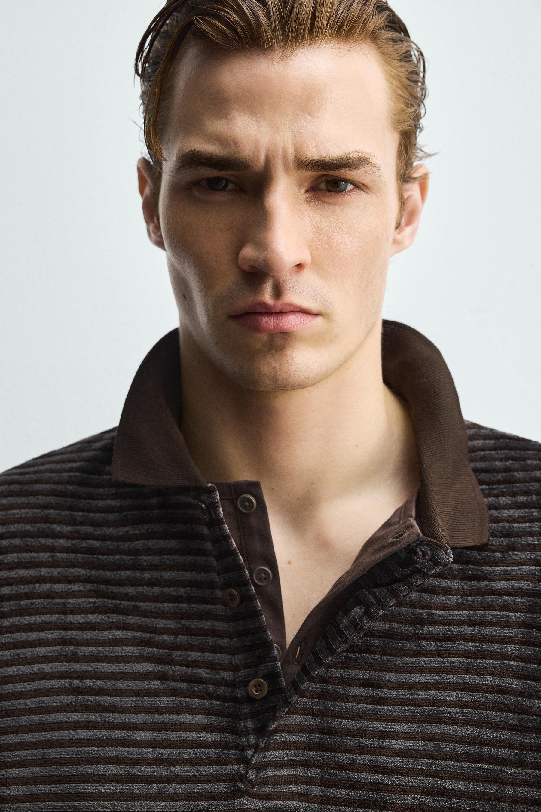 Polohemd mit Strukturwaschung