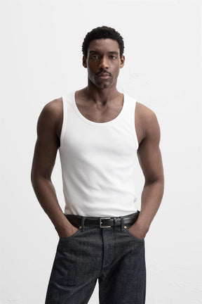 BASIC RIBBED TANK TOP - Image 2