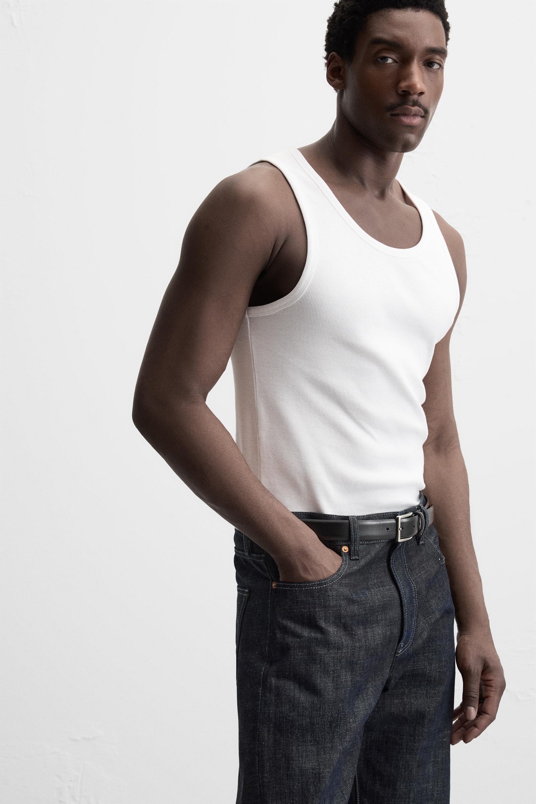 BASIC RIBBED TANK TOP - Image 5
