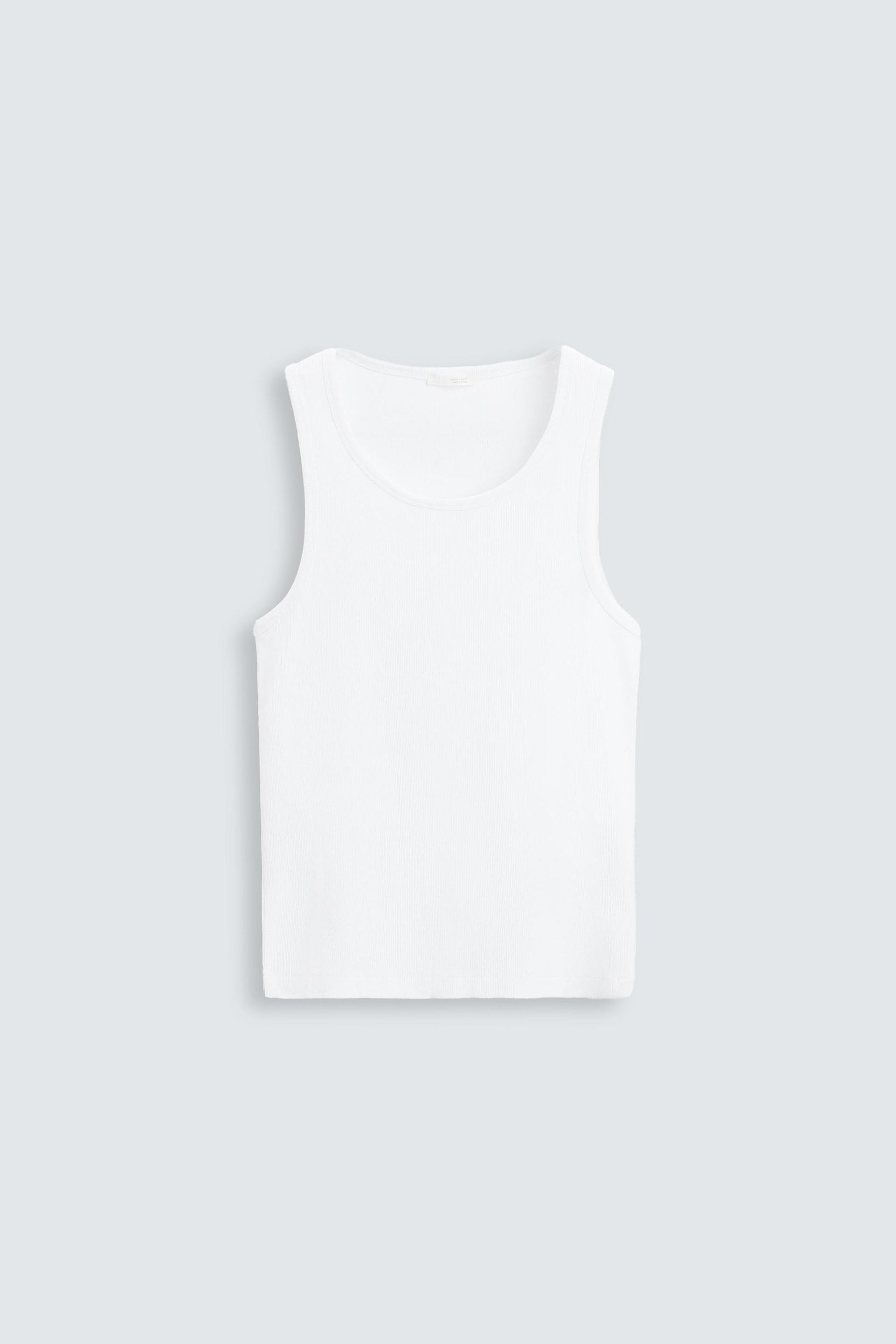 BASIC RIBBED TANK TOP - Image 6