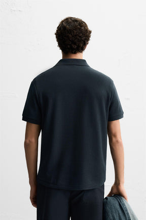QUARTER-ZIP POLO SHIRT - Image 3