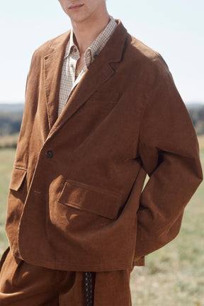 LIMITED EDITION RELAXED FIT CORDUROY SUIT BLAZER - Image 3