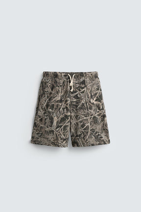 ABSTRACT PRINT BERMUDA SHORTS - Image 6