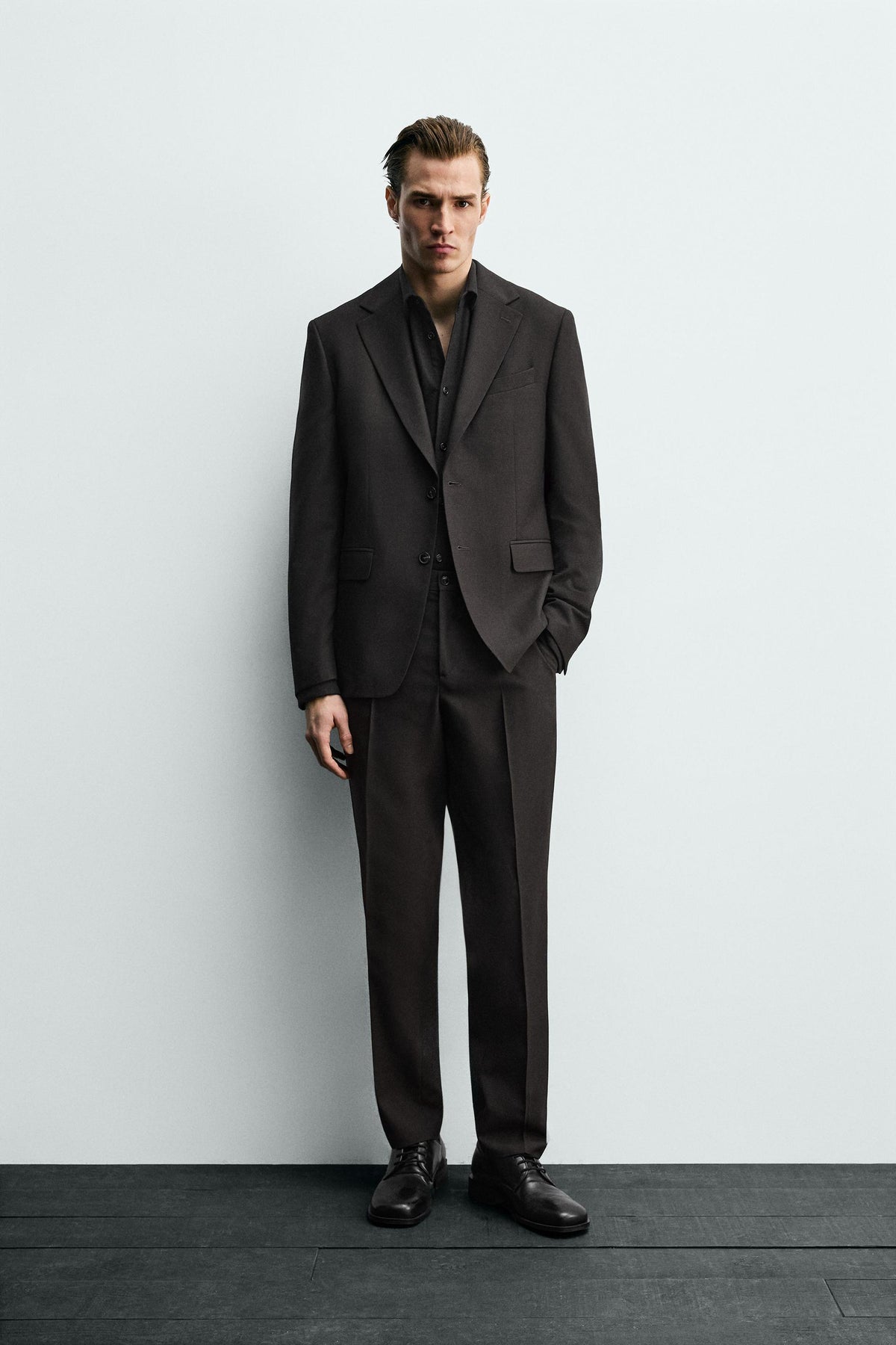 Hahnentritt-Blazer-Anzug