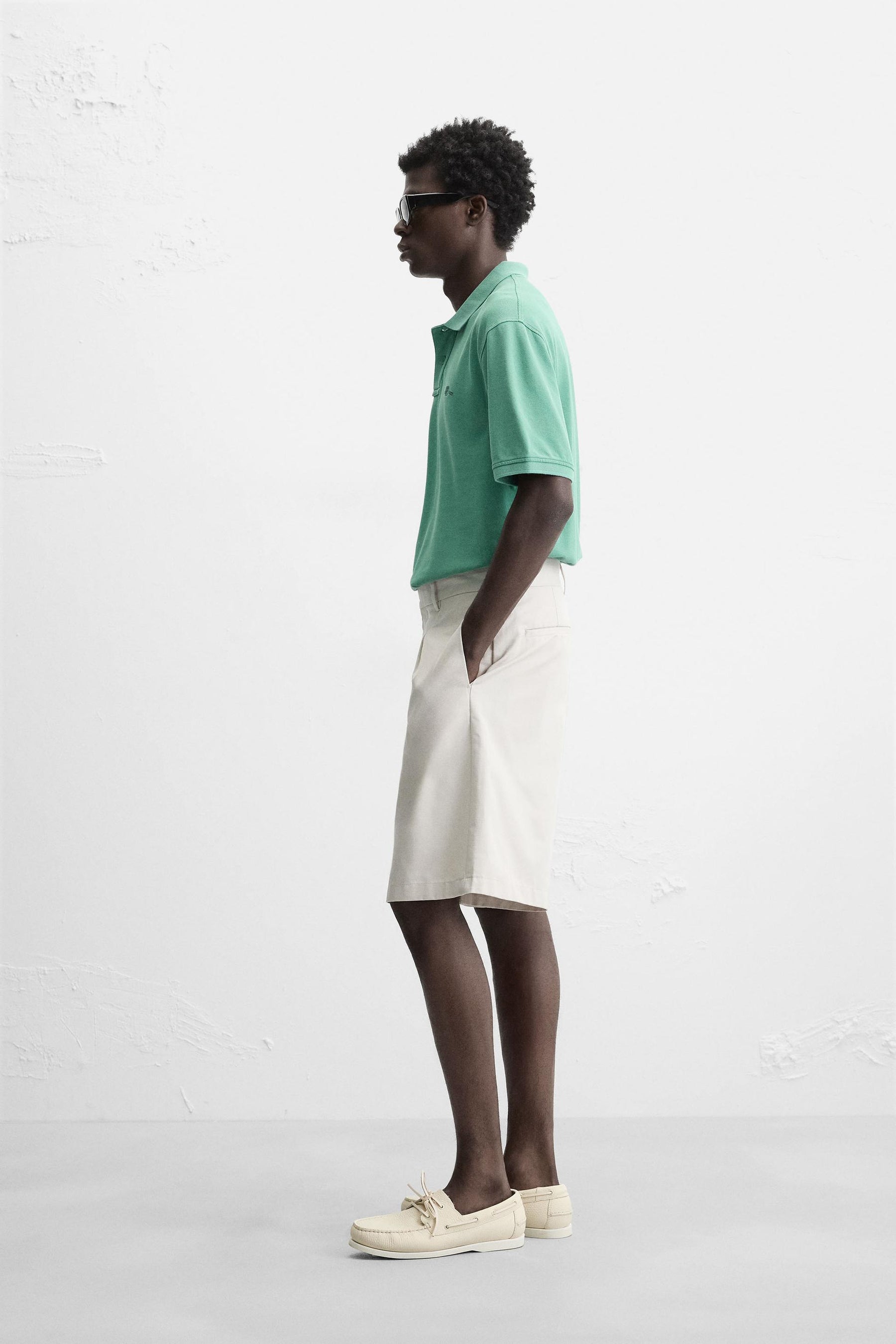 Gewaschenes Piqué-Polo