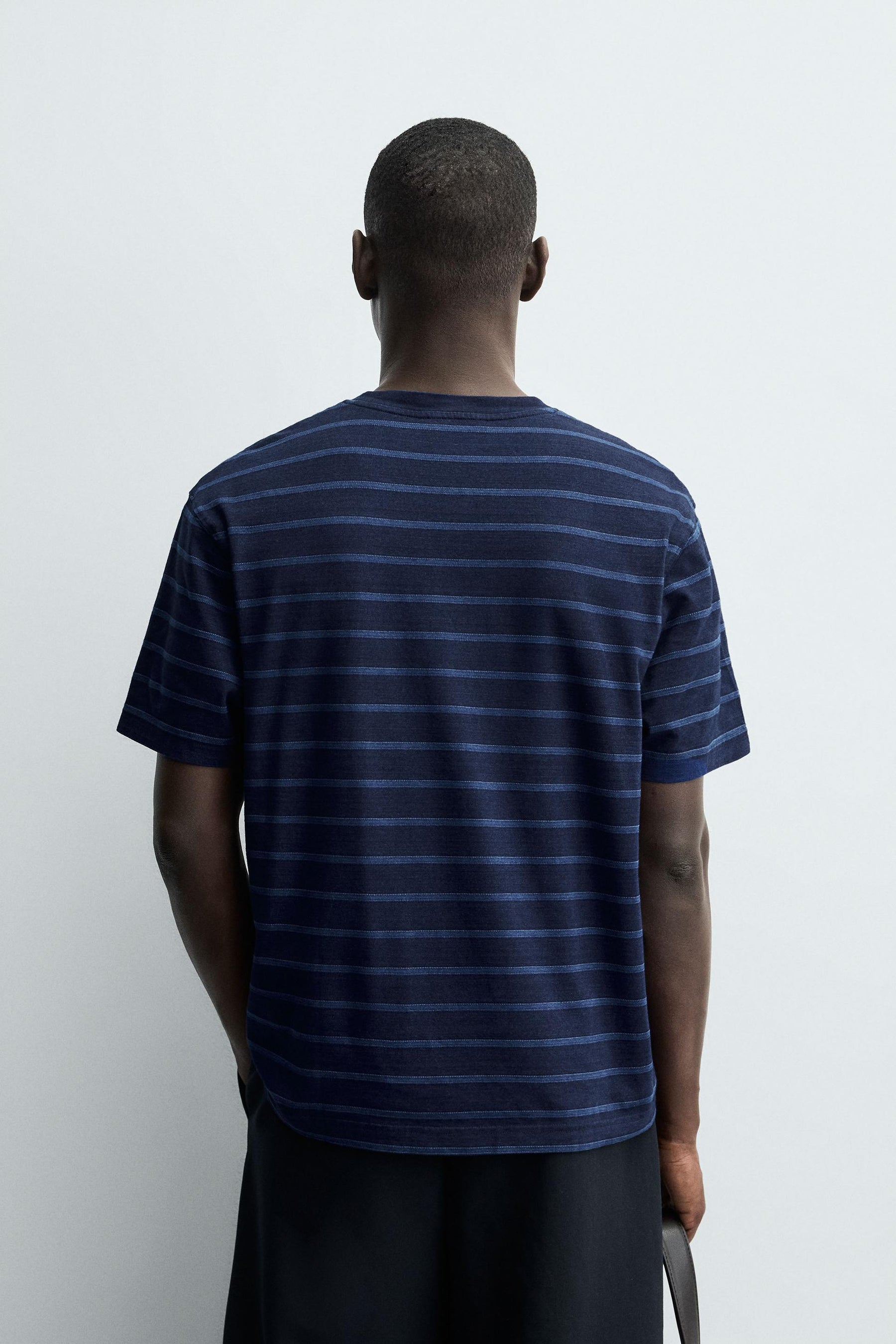 JACQUARD STRIPED T-SHIRT - Image 3
