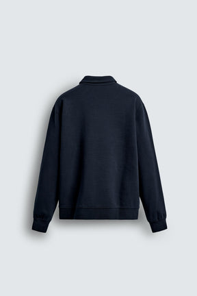 INTERLOCK POLO SWEATSHIRT WITH ZIP - Image 7