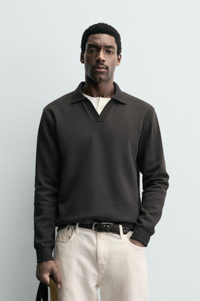 INTERLOCK POLO SWEATSHIRT - Image 2