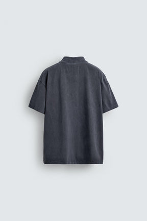 WASHED RELAXED FIT POLO SHIRT - Image 7