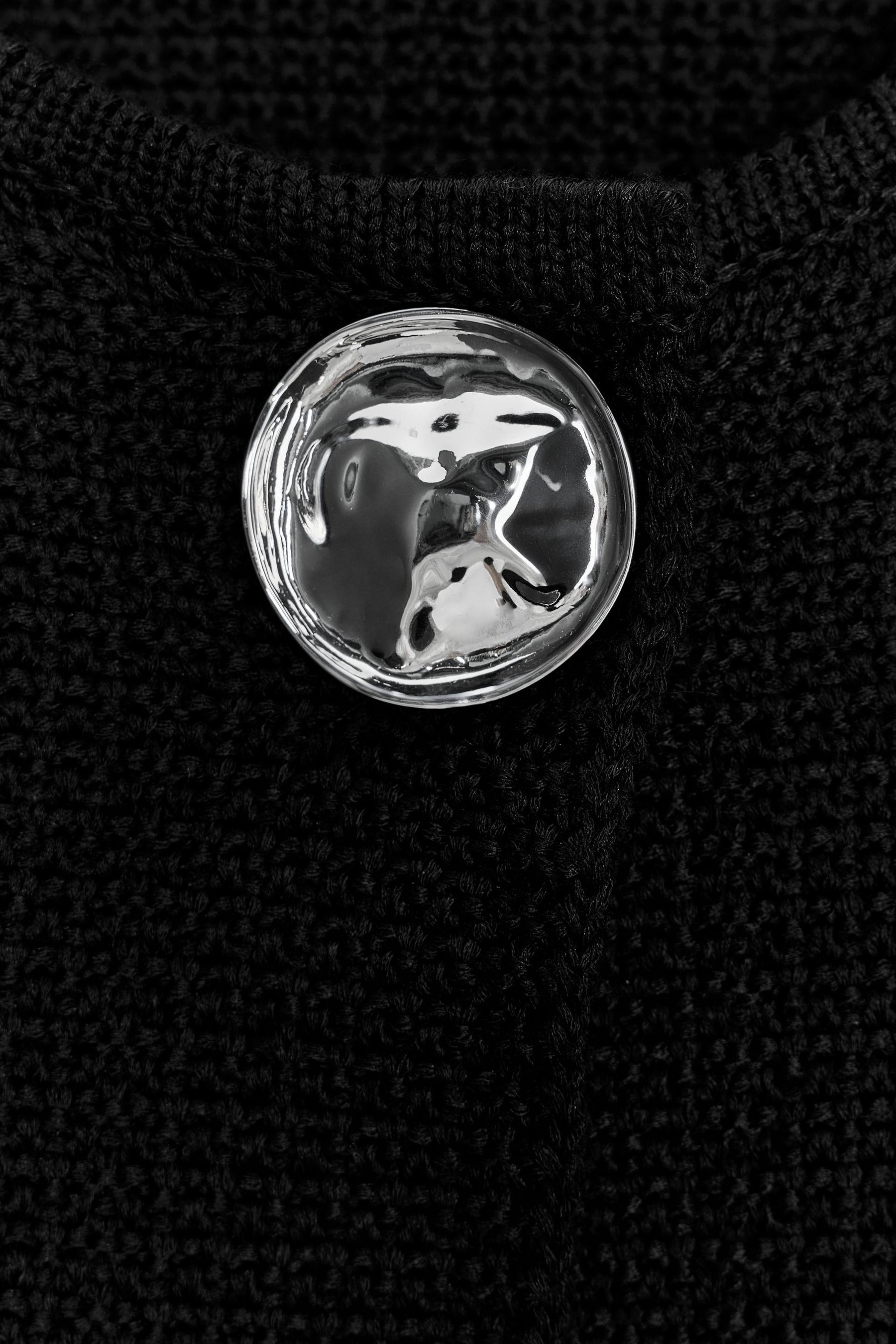 TEXTURED KNIT CARDIGAN WITH BUTTON - Image 5