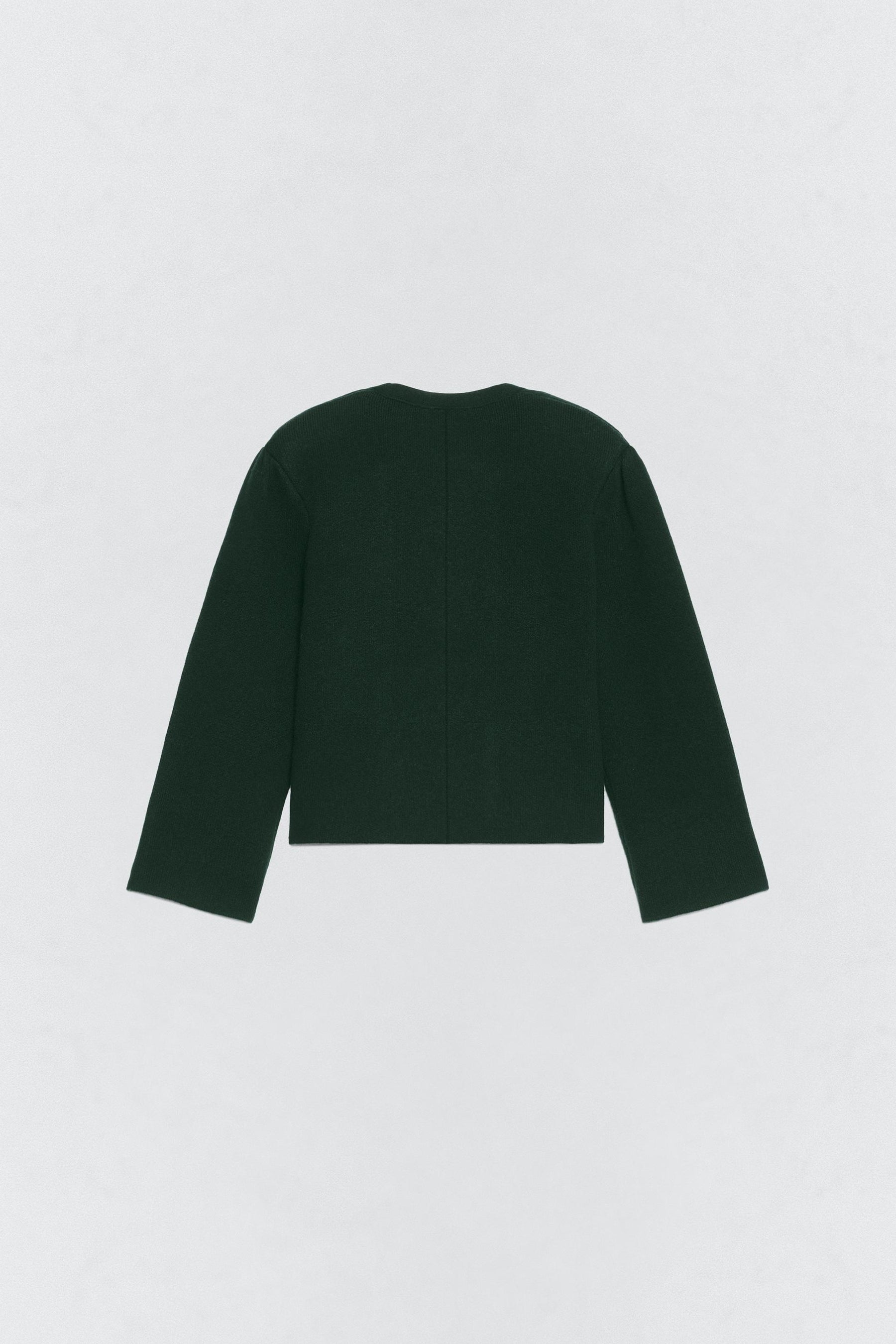 JACKE MIT SCHULTERPOLSTER AUS WOLLE