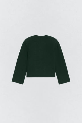 JACKE MIT SCHULTERPOLSTER AUS WOLLE