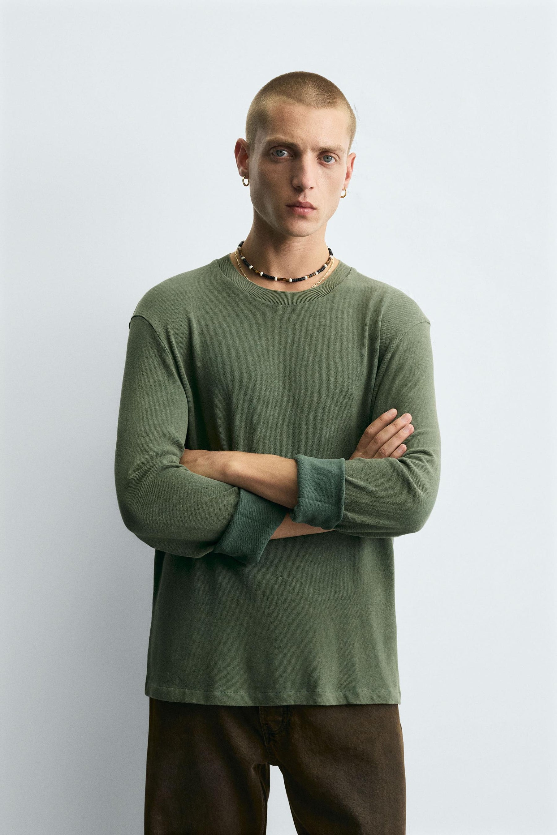 WASHED COTTON SWEATER - Image 2