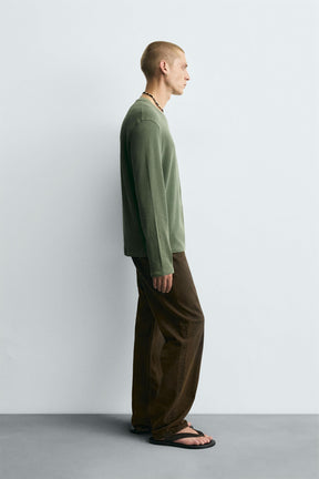 WASHED COTTON SWEATER - Image 4