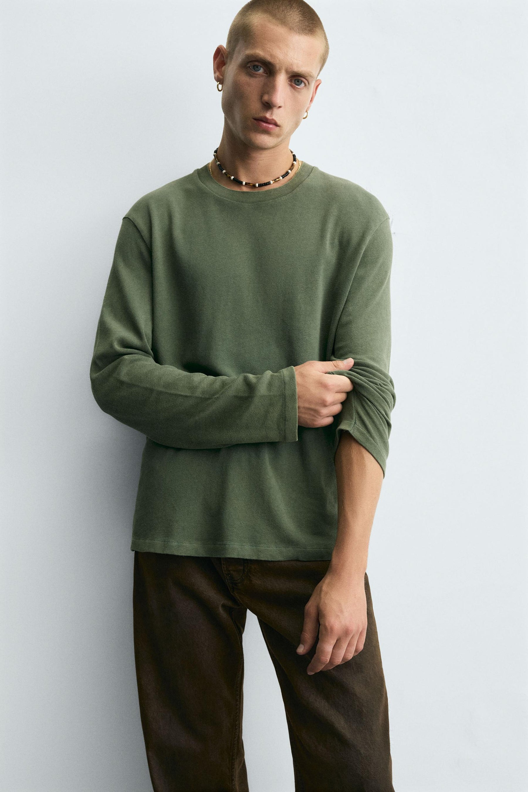 WASHED COTTON SWEATER - Image 6