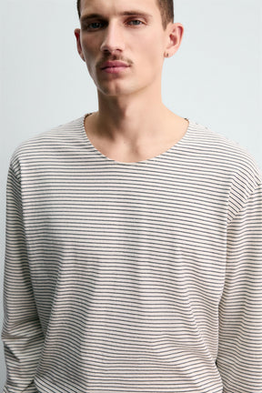 STRIPED JACQUARD T-SHIRT - Image 5