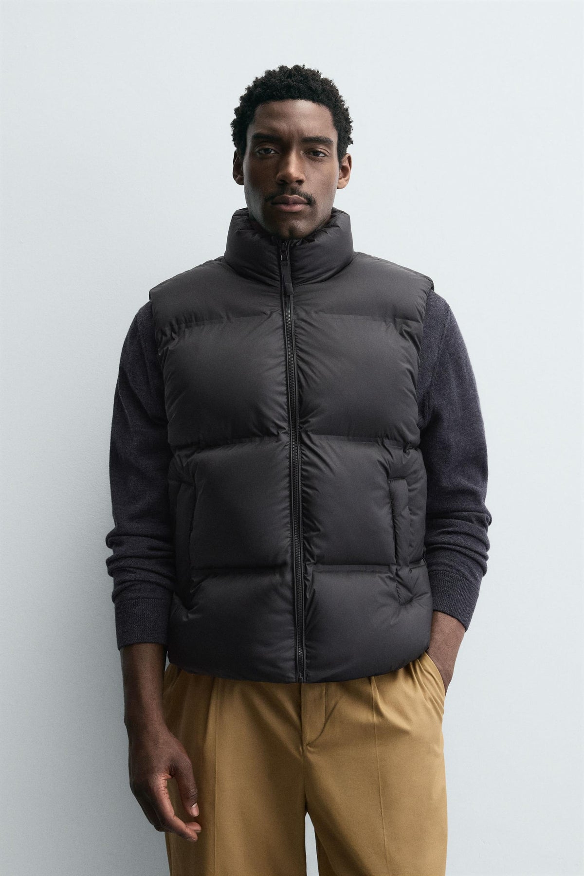 WATER-REPELLENT PUFFER GILET - Image 2