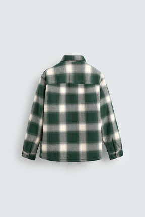 QUILTED CHECK OVERSHIRT - Image 6