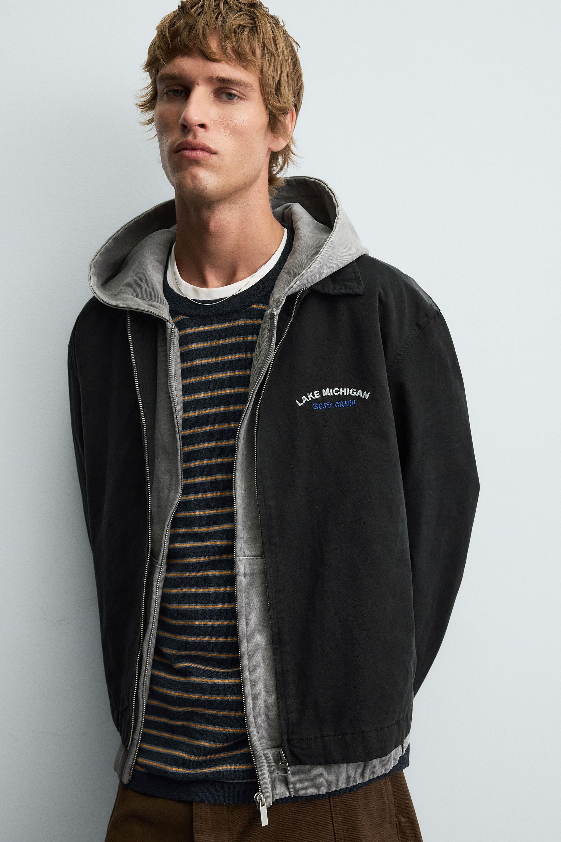 EMBROIDERED ZIP-UP JACKET - Image 5