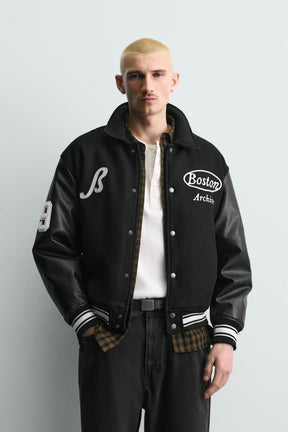 Bestickte Bomberjacke