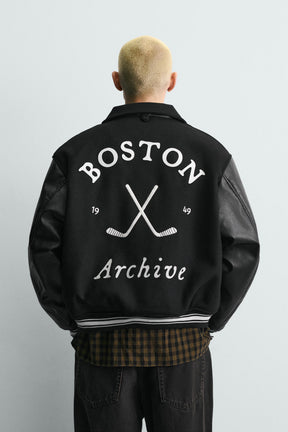 Bestickte Bomberjacke