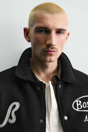 Bestickte Bomberjacke