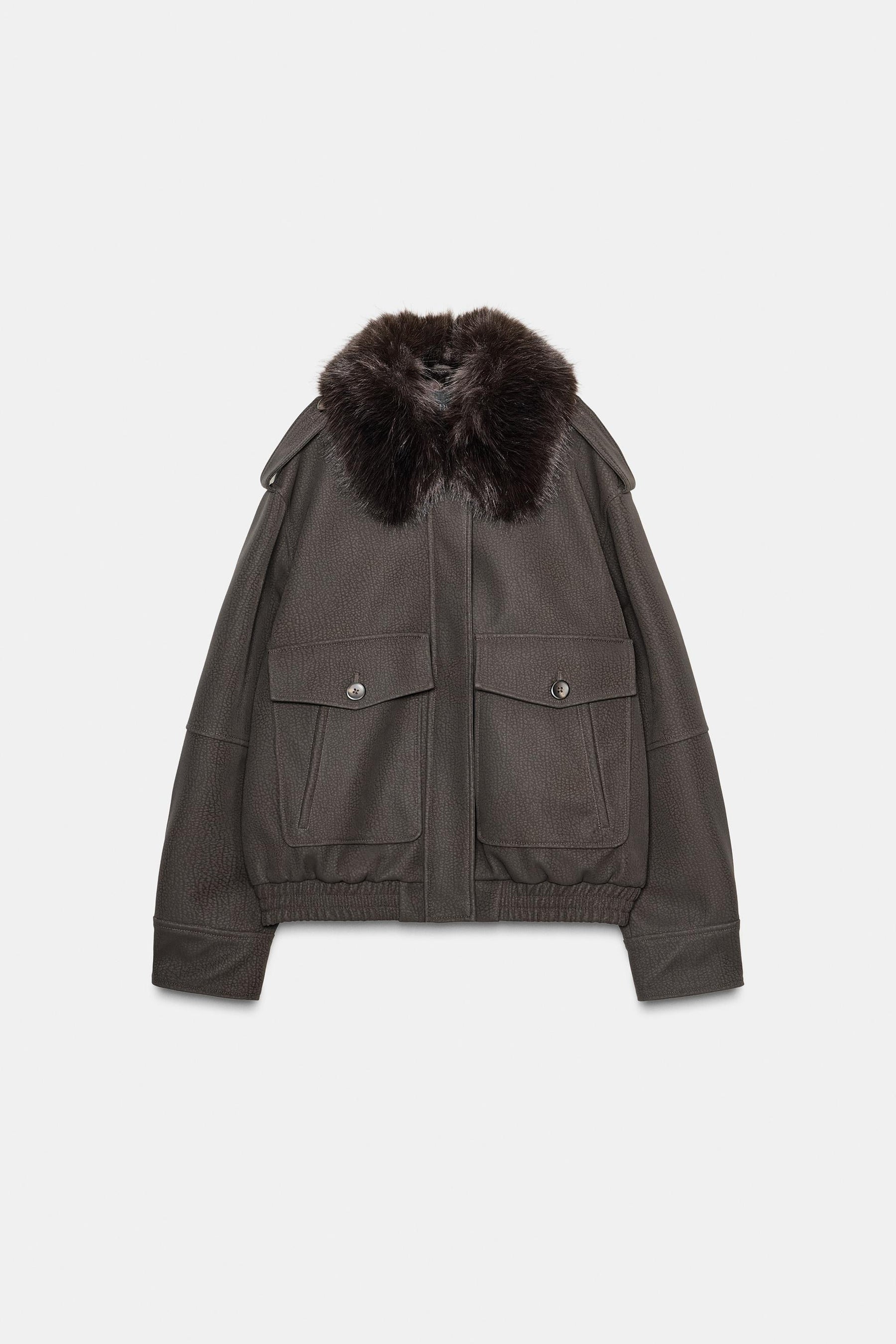 ABNEHMBARER KRAGEN AUS WILDLEDERKUNST