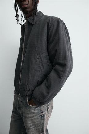 TEXTURED QUILTED JACKET - Image 6