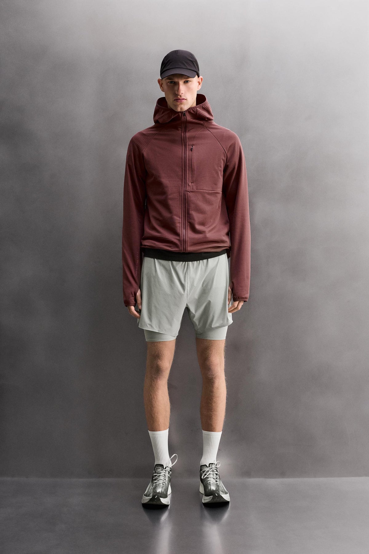 Hybridjacke mit Kapuze