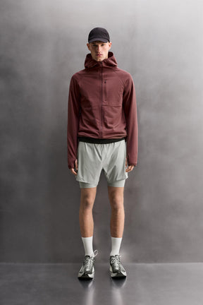 Hybridjacke mit Kapuze