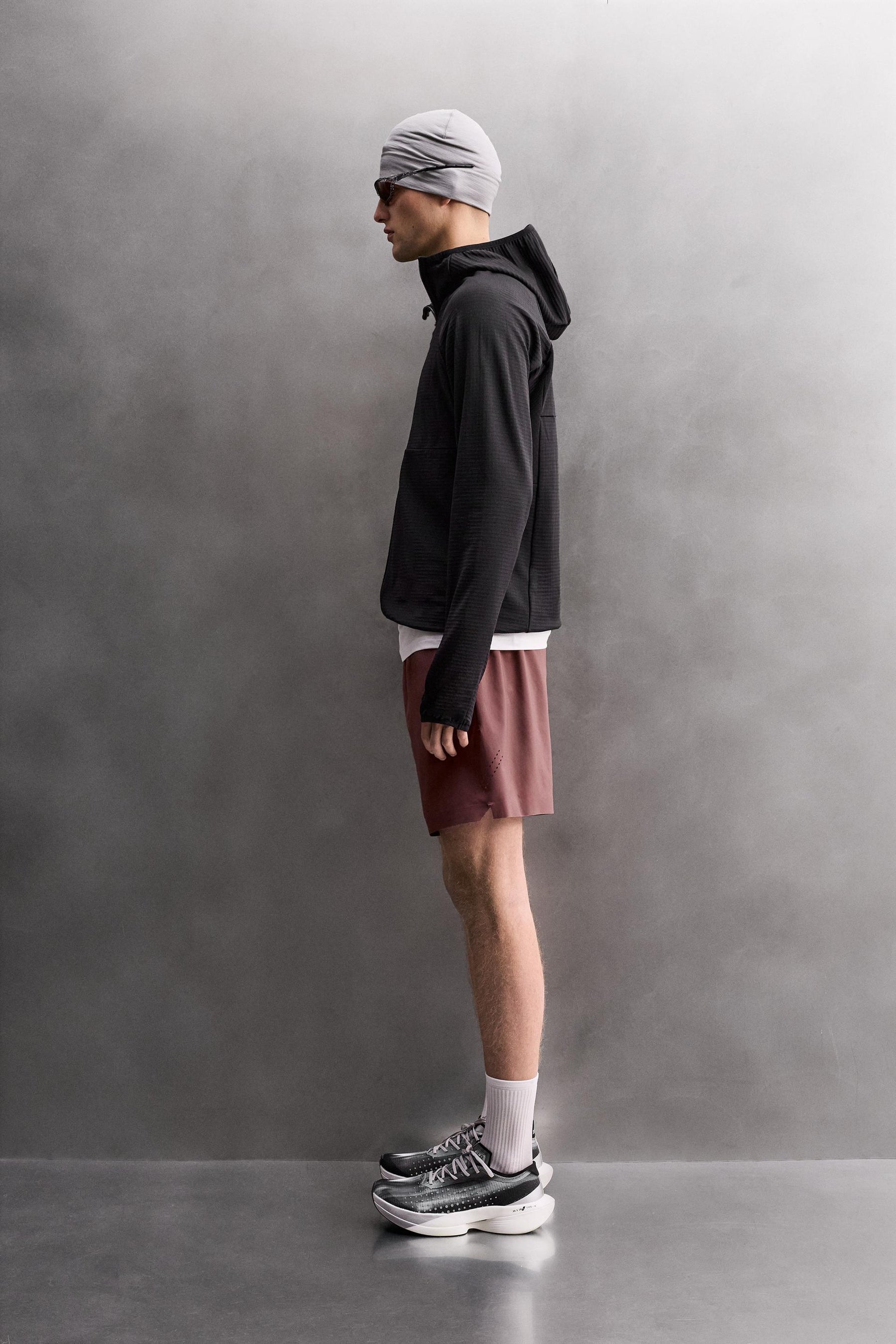 Hybridjacke mit Kapuze