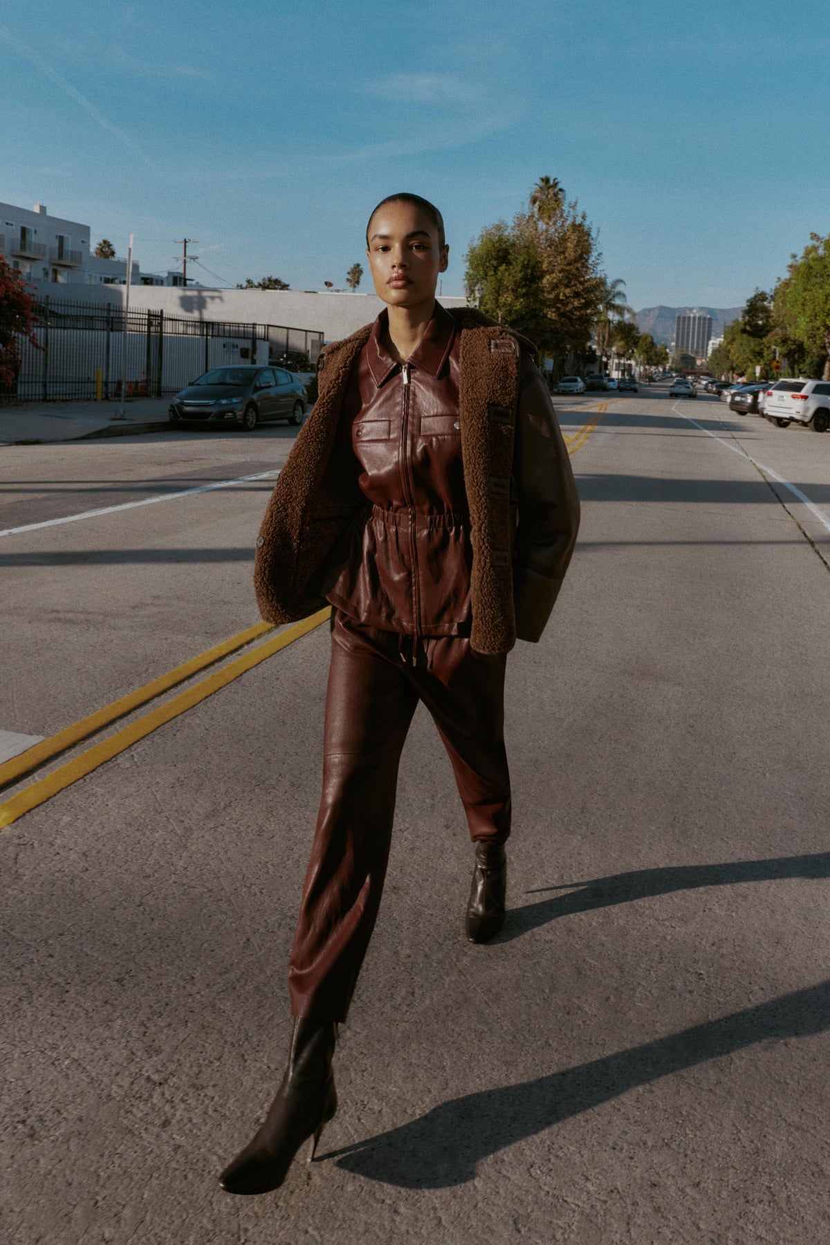 Elastischer Bund aus Kunstleder